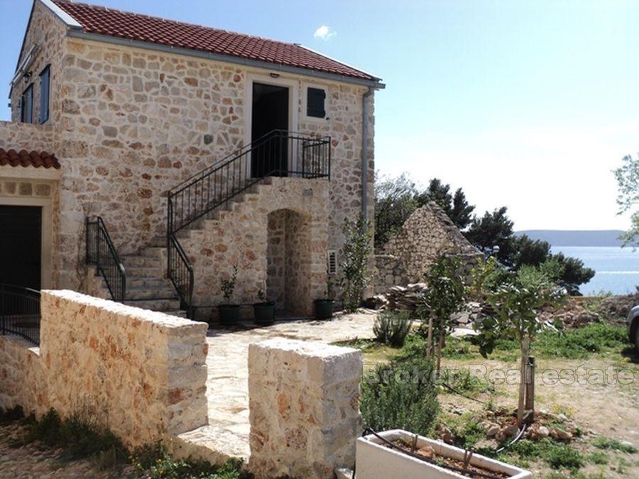 Makarska Riviera, maison jumelée en pierre