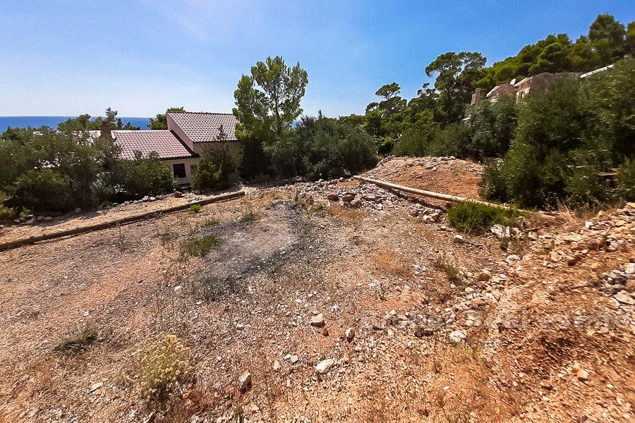 Insel Hvar, Baugrundstück mit Meerblick