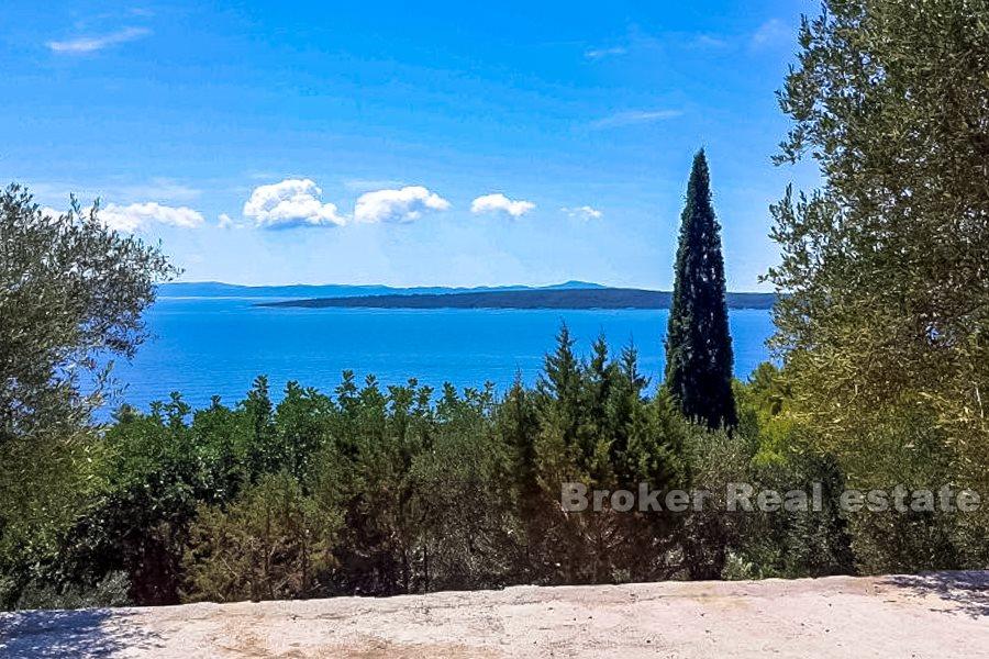 Otok Hvar, samostojeća kuća s pogledom na more