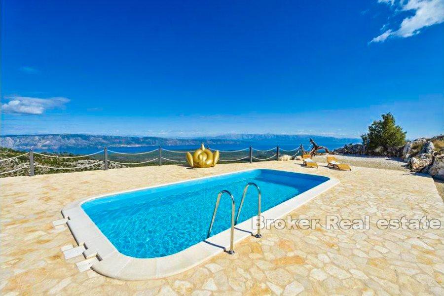 Ostrov Hvar, rekreačný dom s bazénom