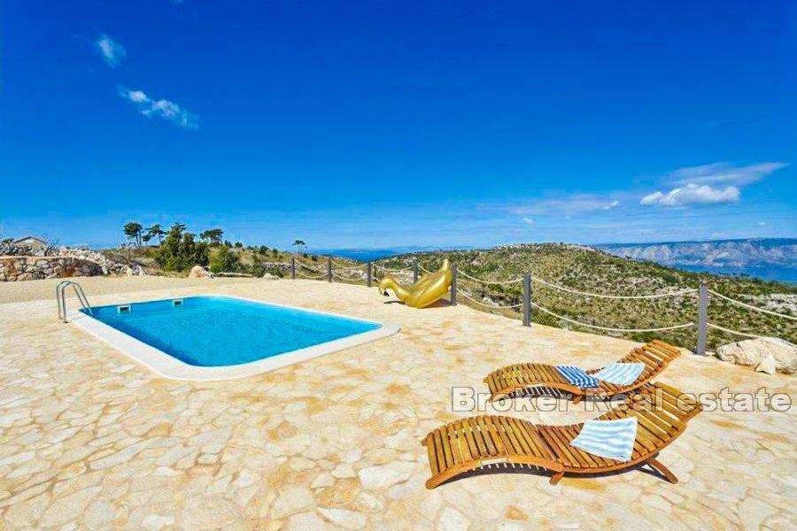 Ostrov Hvar, rekreačný dom s bazénom