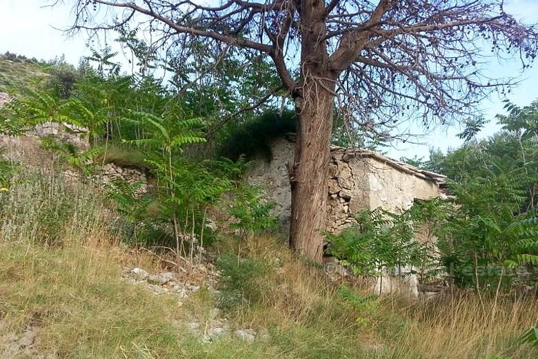 island of Hvar, demolished stone house