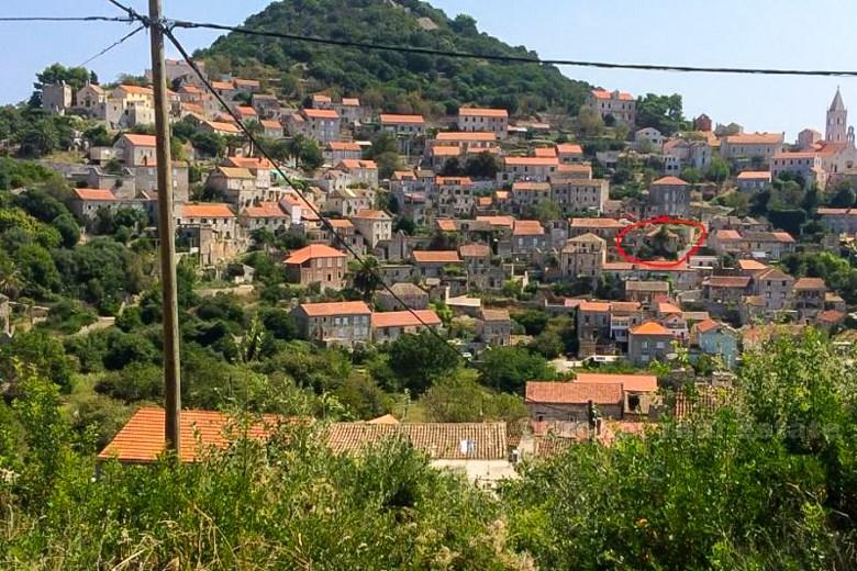 ostrov Lastovo. Starý kamenný dům