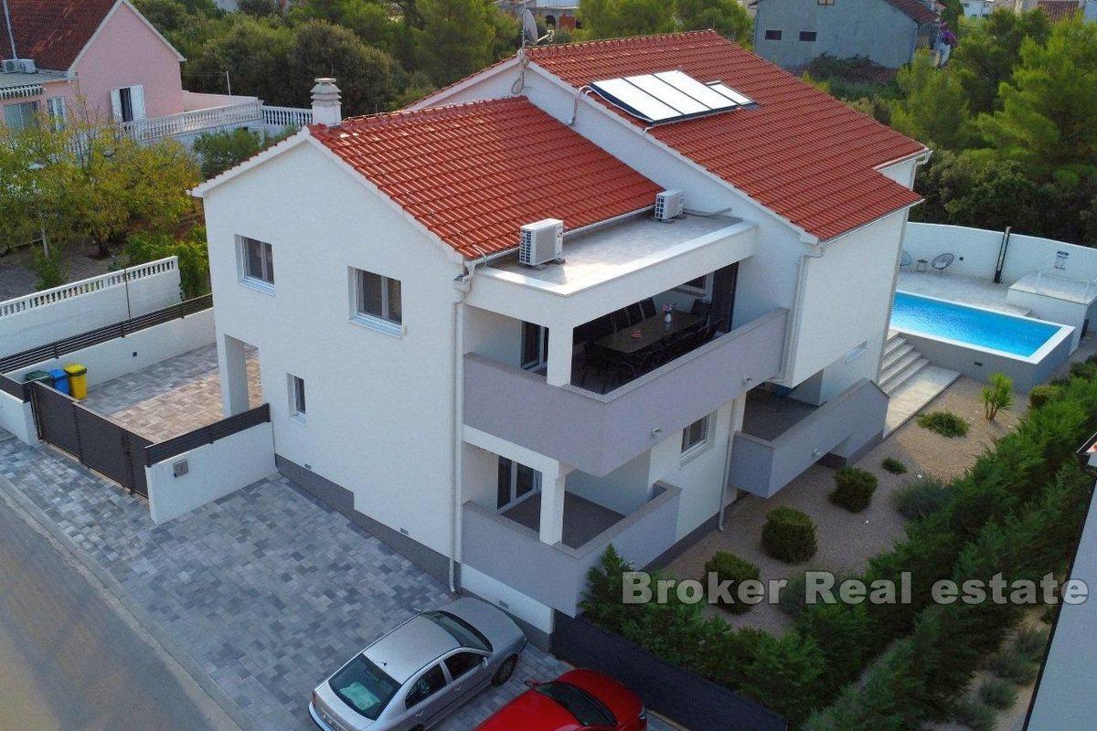 Near Sibenik - House with pool and sea view