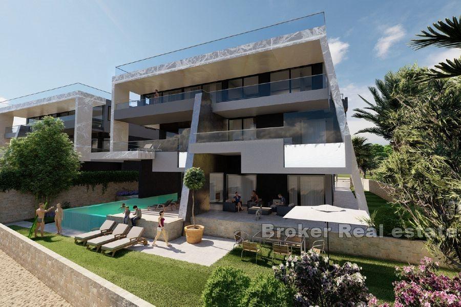 Zadar - Apartament z basenem w pierwszym rzędzie do morza