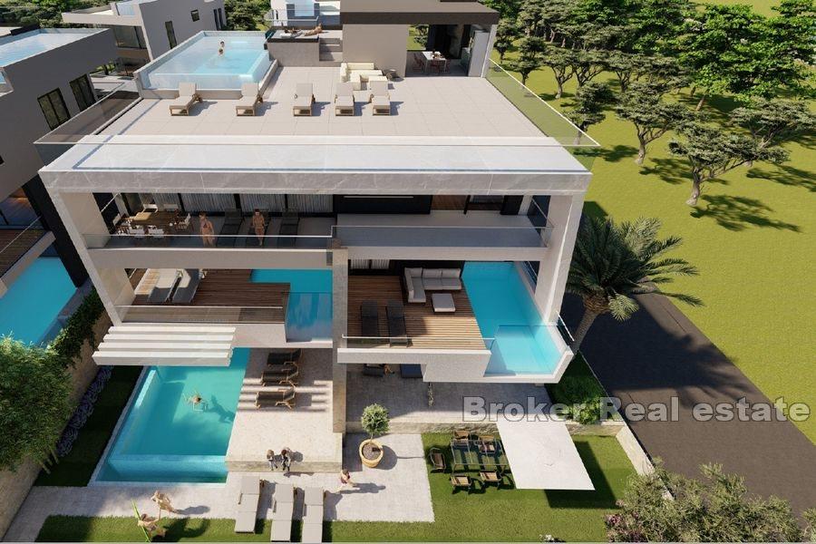 Zadar - Apartament z basenem w pierwszym rzędzie do morza