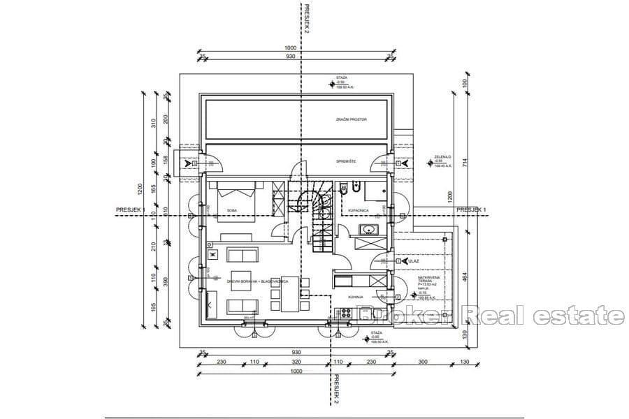 Insel Šolta - Baugrundstück mit Genehmigung und Aussicht
