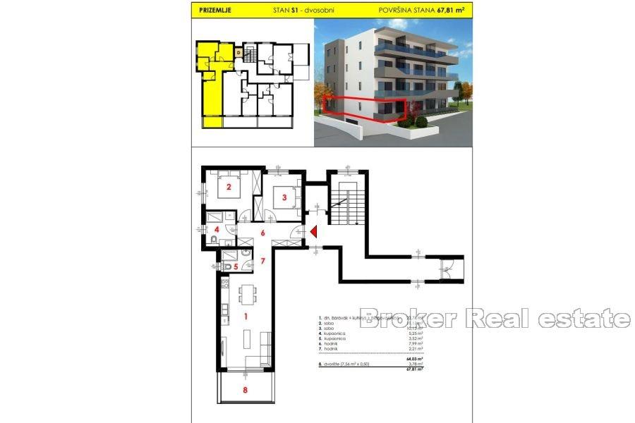 Makarska Riviera - Moderne leiligheter under bygging nær sjøen