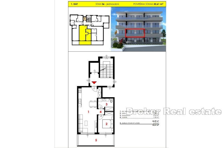 Makarska Riviera - Moderne leiligheter under bygging nær sjøen