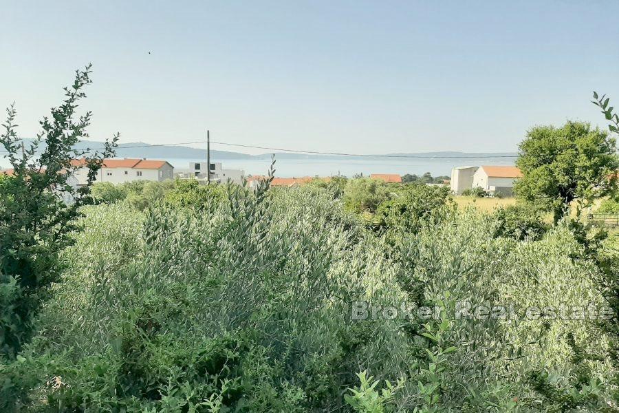 Kaštela - Mark med utsikt och projekt för 2 byggnader