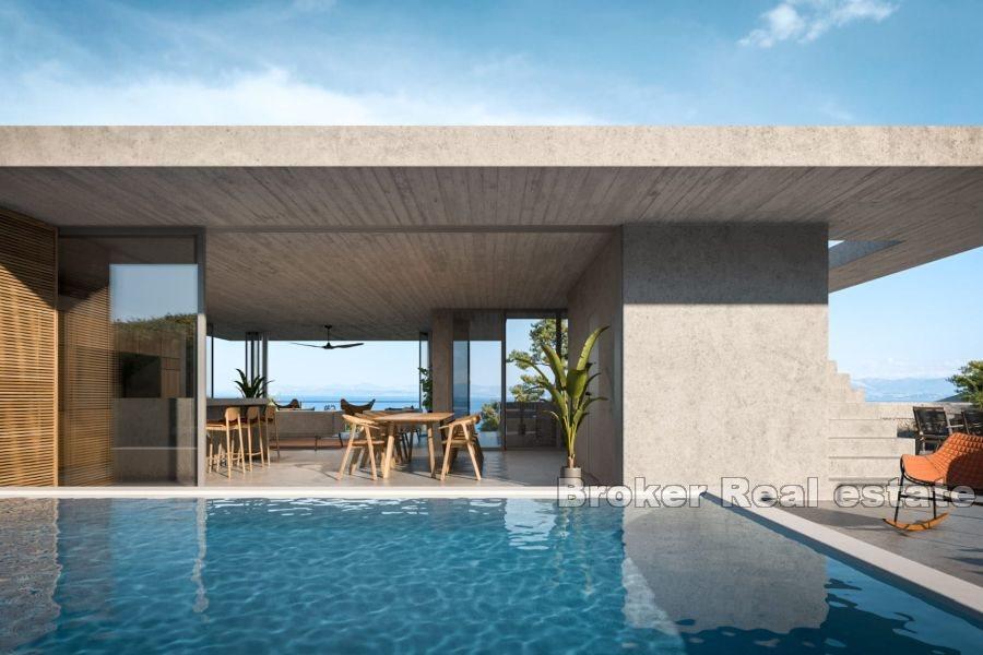 Wyspa Brač - Świetnie położona działka z projektem