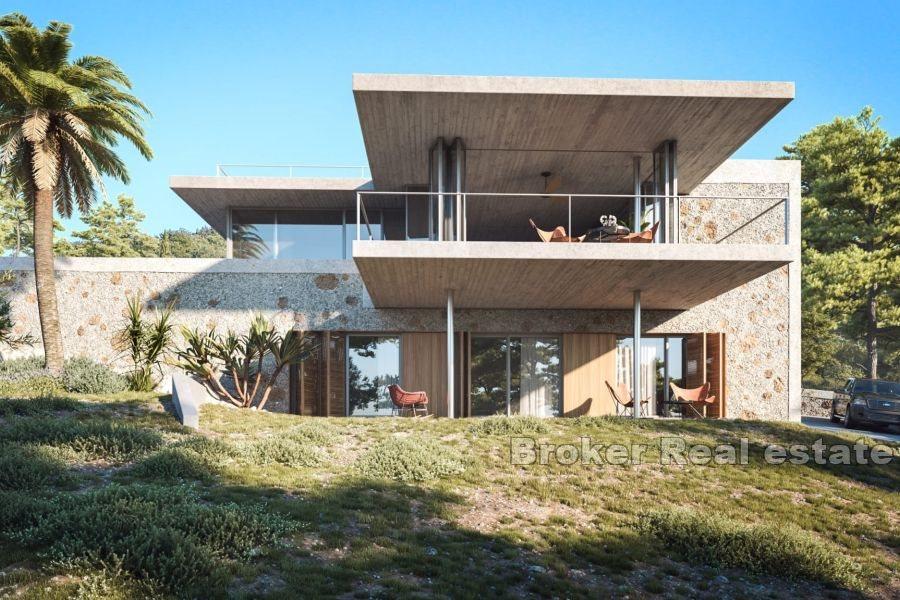 Wyspa Brač - Świetnie położona działka z projektem