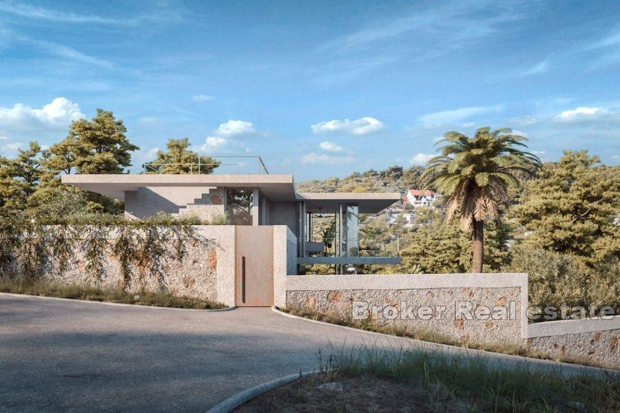 Wyspa Brač - Świetnie położona działka z projektem