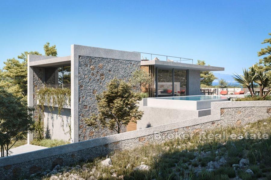 Wyspa Brač - Świetnie położona działka z projektem