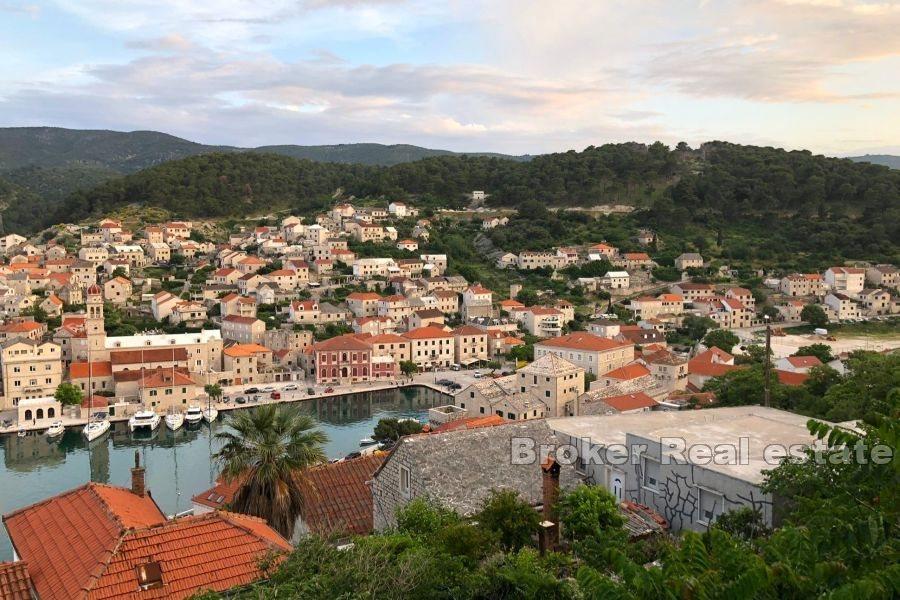 Île de Brač - Maison en pierre à rénover avec vue mer