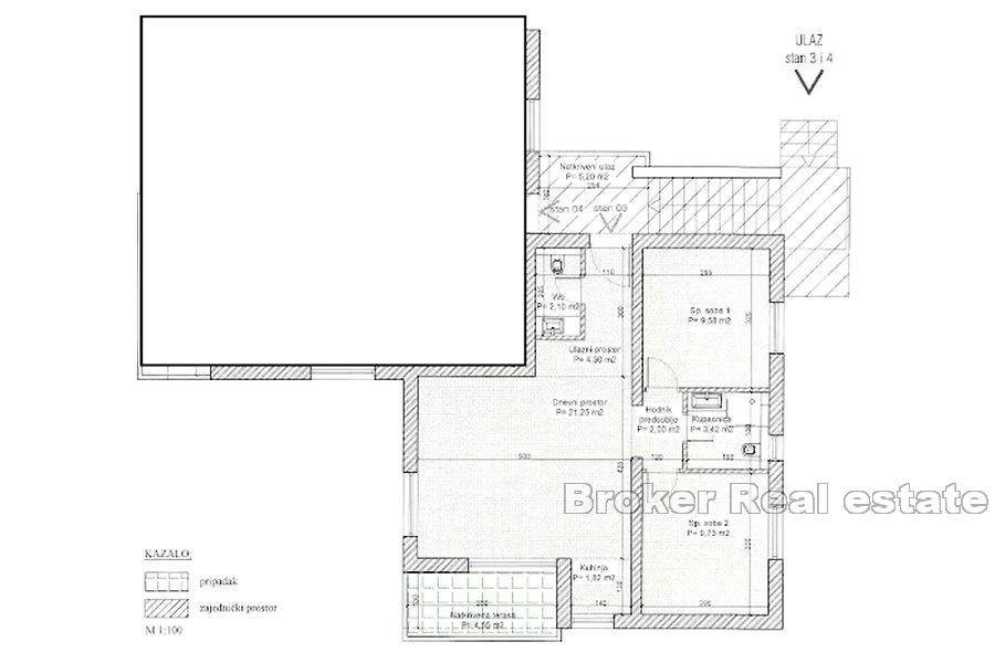Island of Šolta - Apartment in a newer building with a sea view