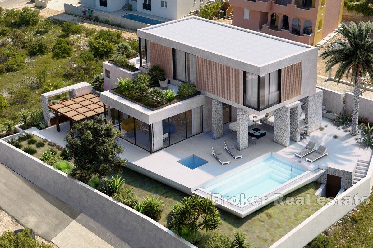 Moderní vila s výhledem na moře