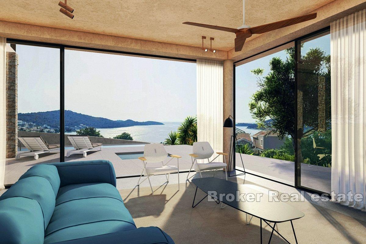 Moderní vila s výhledem na moře