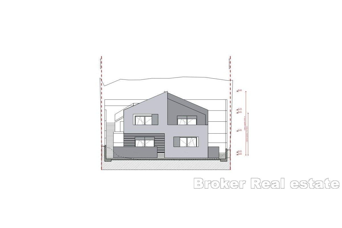 Участок под застройку на северной стороне Брача с проектом