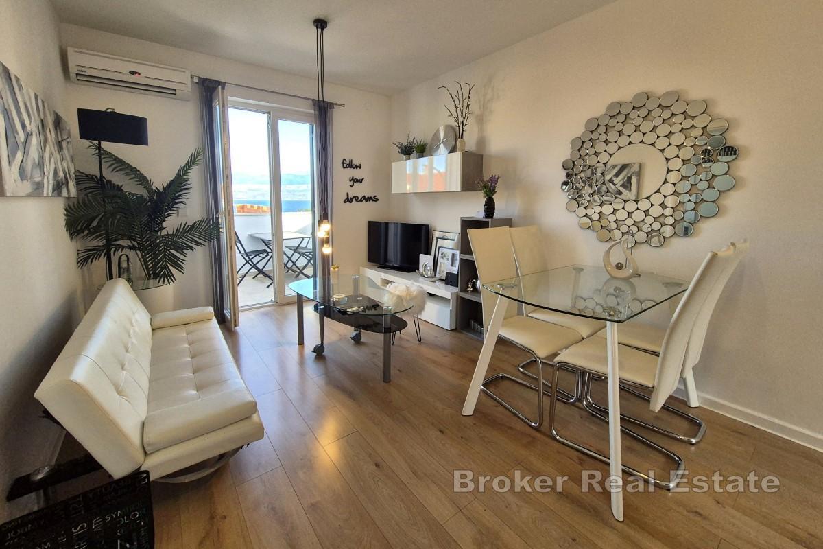 Nowocześnie urządzony apartament z dwiema sypialniami