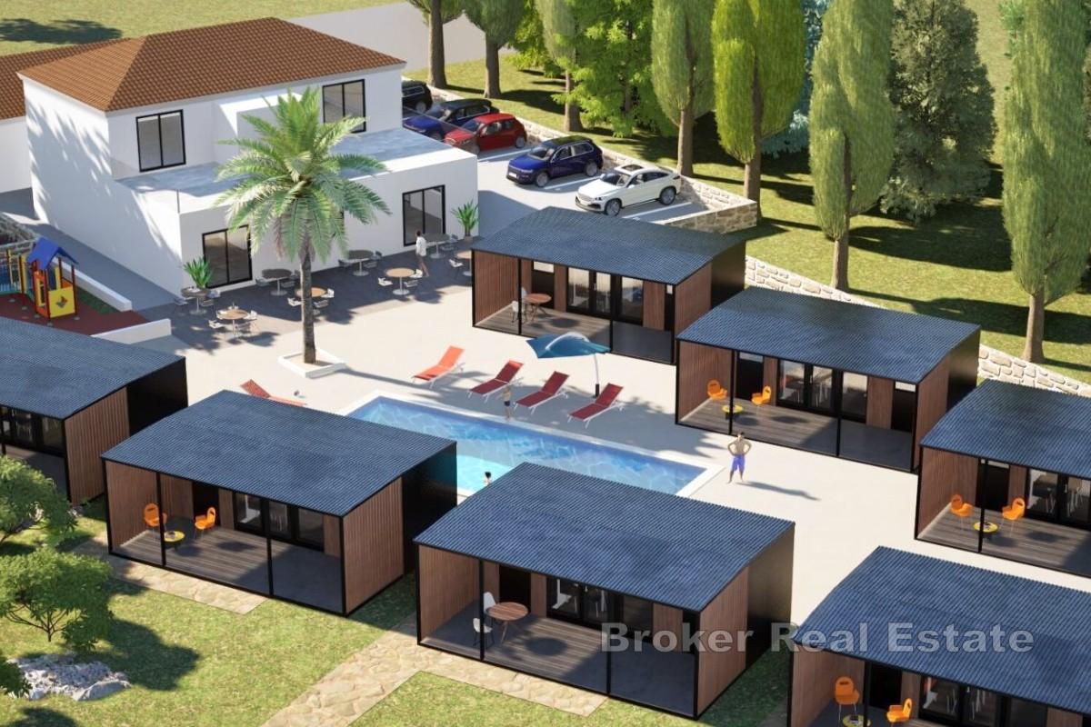 Projekt glampingového resortu v unikátní pobřežní lokalitě u moře