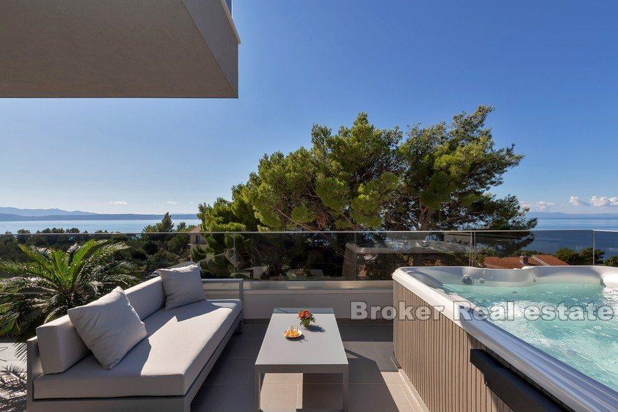 Makarska Riviera, Apartmenthaus mit Meerblick