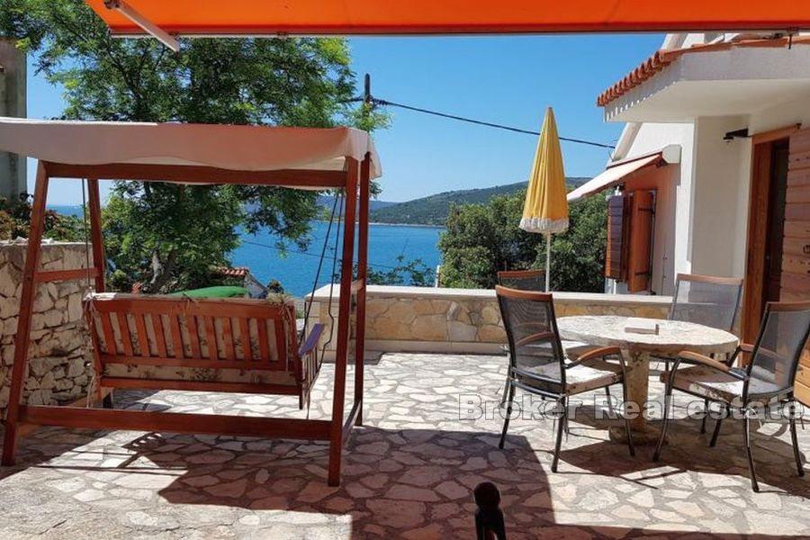 Near Trogir, detached house with sea view