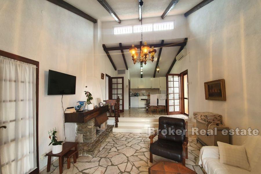 Near Trogir, detached house with sea view