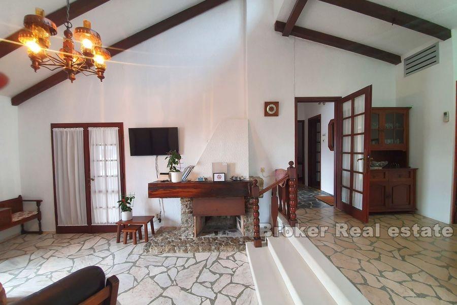Near Trogir, detached house with sea view