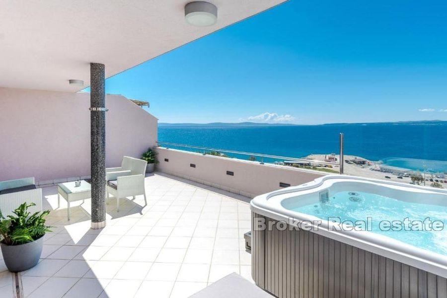 Split - Žnjan, penthouse s terasou a výhledem na moře