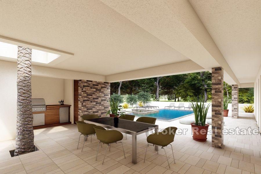 Blízko Zadaru - Moderný dom s bazénom