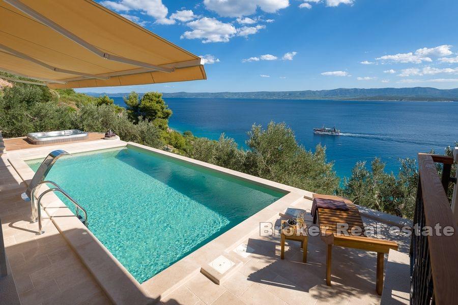 Brač - Dům s nádherným výhledem na moře a ostrovy