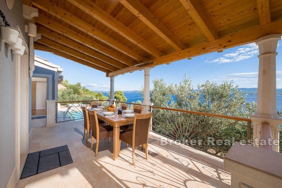 Brač - Dům s nádherným výhledem na moře a ostrovy