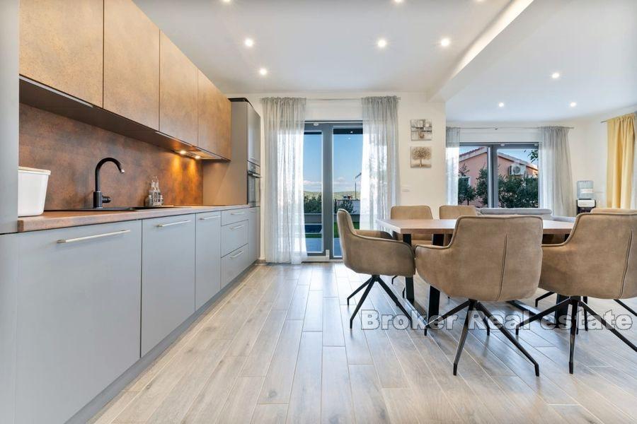 Near Rogoznica - Apartment with pool and sea view