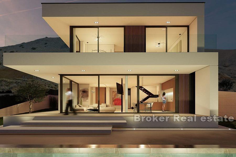 Island of Pag - Ny villa med basseng, første rad til sjøen