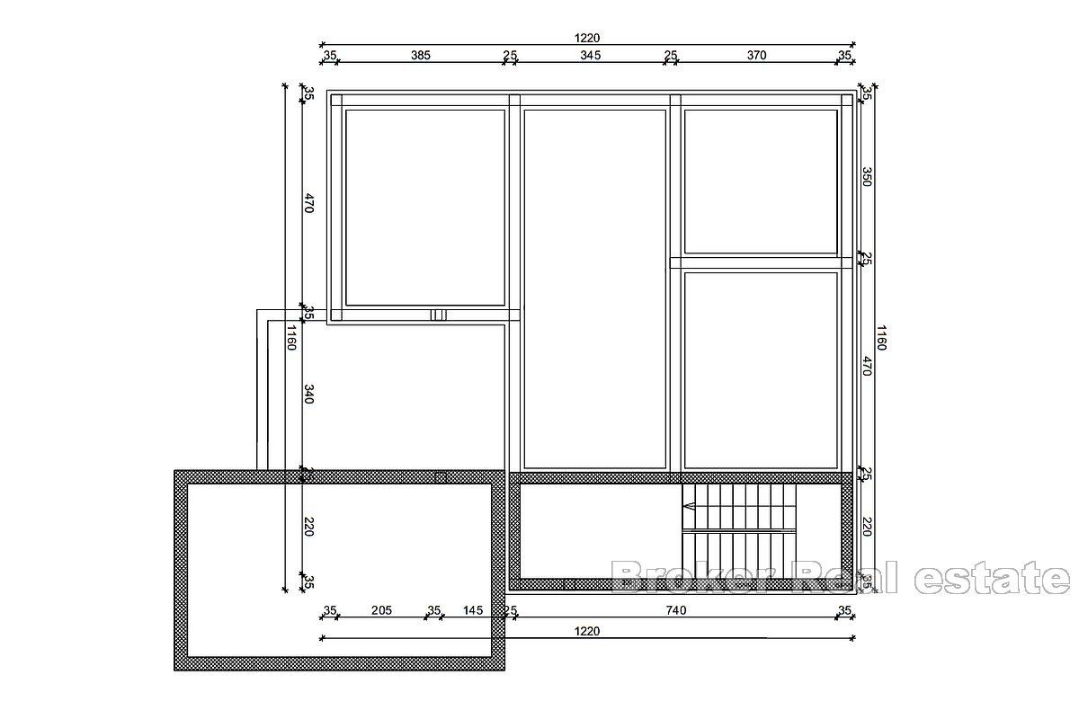 Vila moderne arhitekture u blizini mora