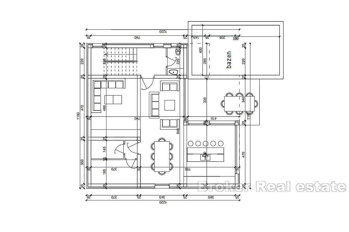 Vila moderne arhitekture u blizini mora