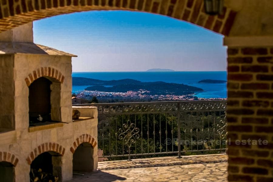 Rogoznica - Villa med basseng med flott utsikt