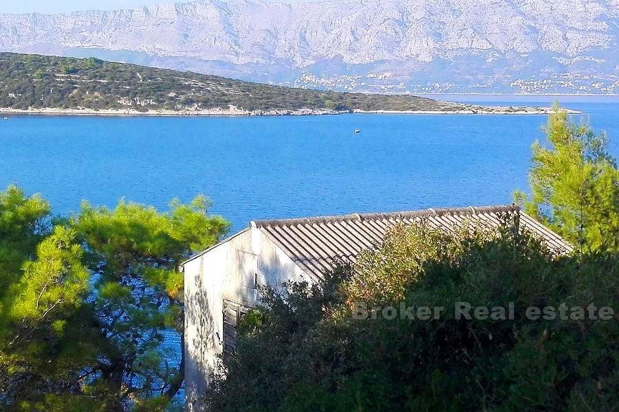 Isola di Brac - casa per l'adattamento, prima fila al mare