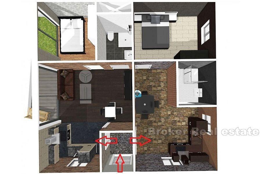 Split, Lucac, three bedroom comfortable apartment with garage