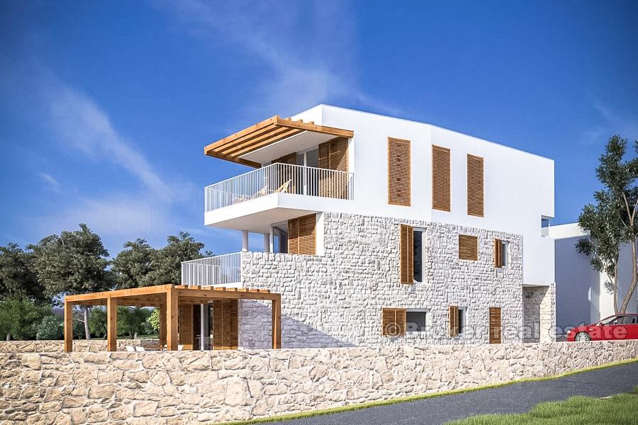 Primosten, appartements dans la première rangée de la mer