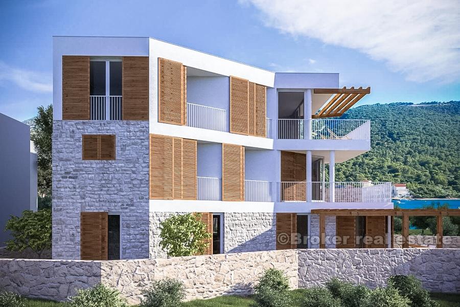 Primosten, apartamenty w pierwszym rzędzie do morza