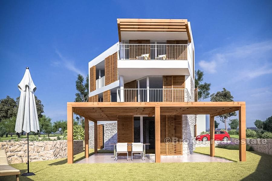 Primosten, appartements dans la première rangée de la mer