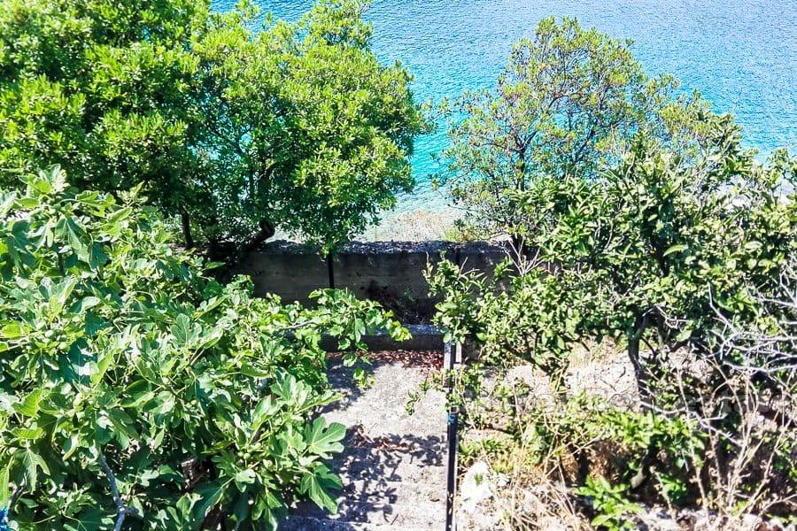 Near Trogir, house by the sea