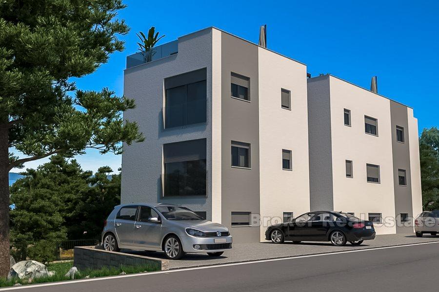 Island of Ciovo, apartments by the sea in new building