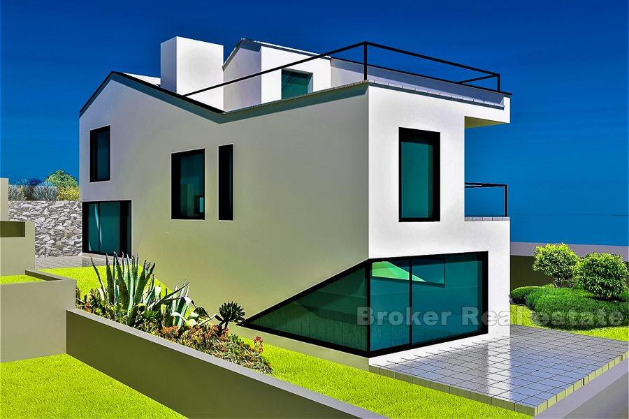 Trogir, byggetomt med tillatelser