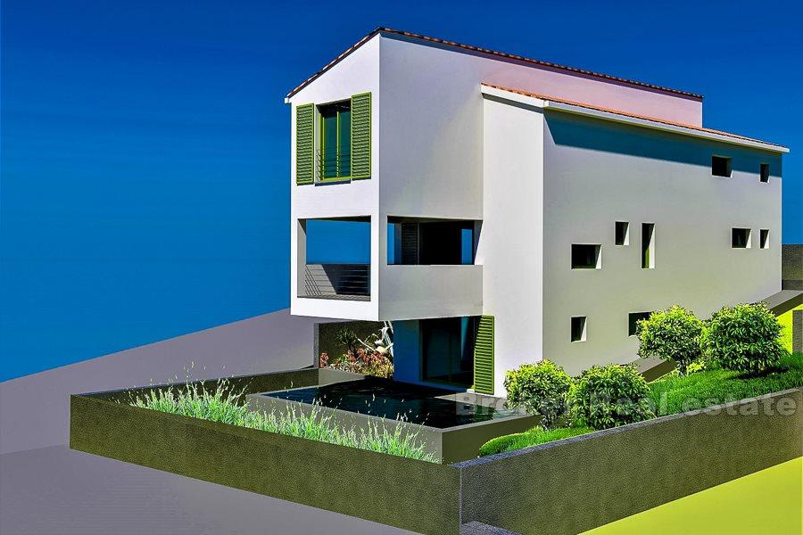 Trogir, stavební pozemek s povolením