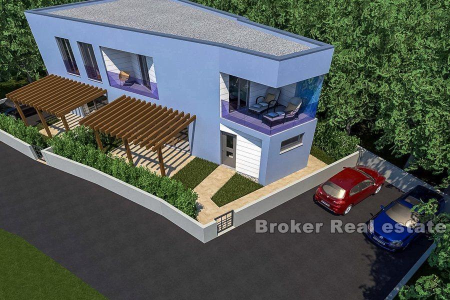 Vodice, novoizgrađeni apartmani u blizini plaže