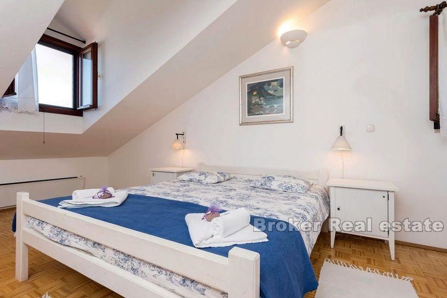 Øya Korcula, unik stein villa første rad til sjøen