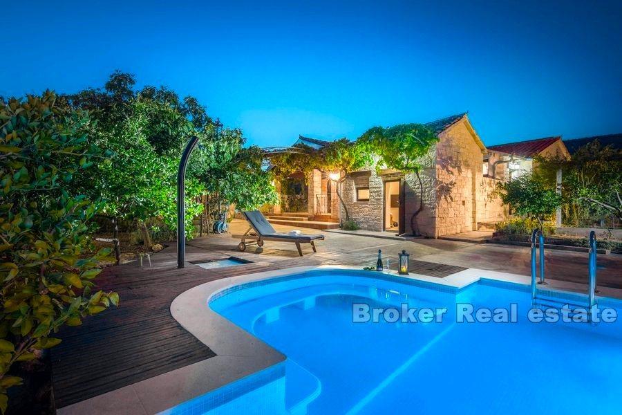 Marina near Trogir, Dalmatian estate and olive grove